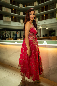 Golden Fuscia Magic Dress