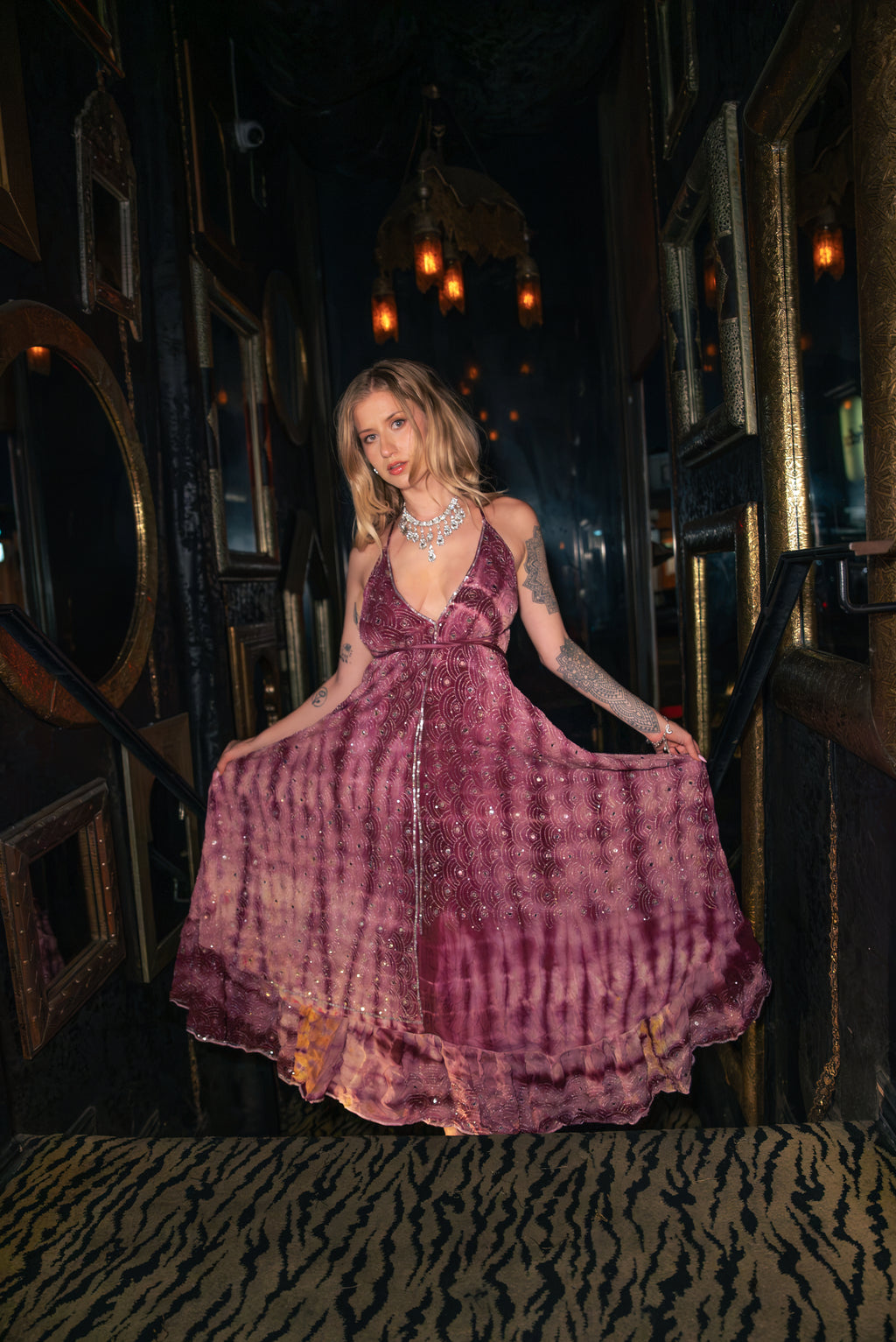 Violet frequencies magic dress