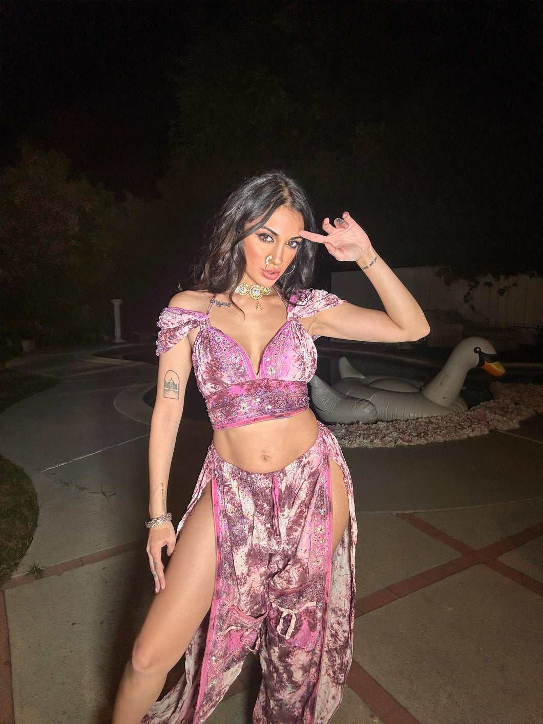 Lilac Pastel Tie Dye Jasmine Set