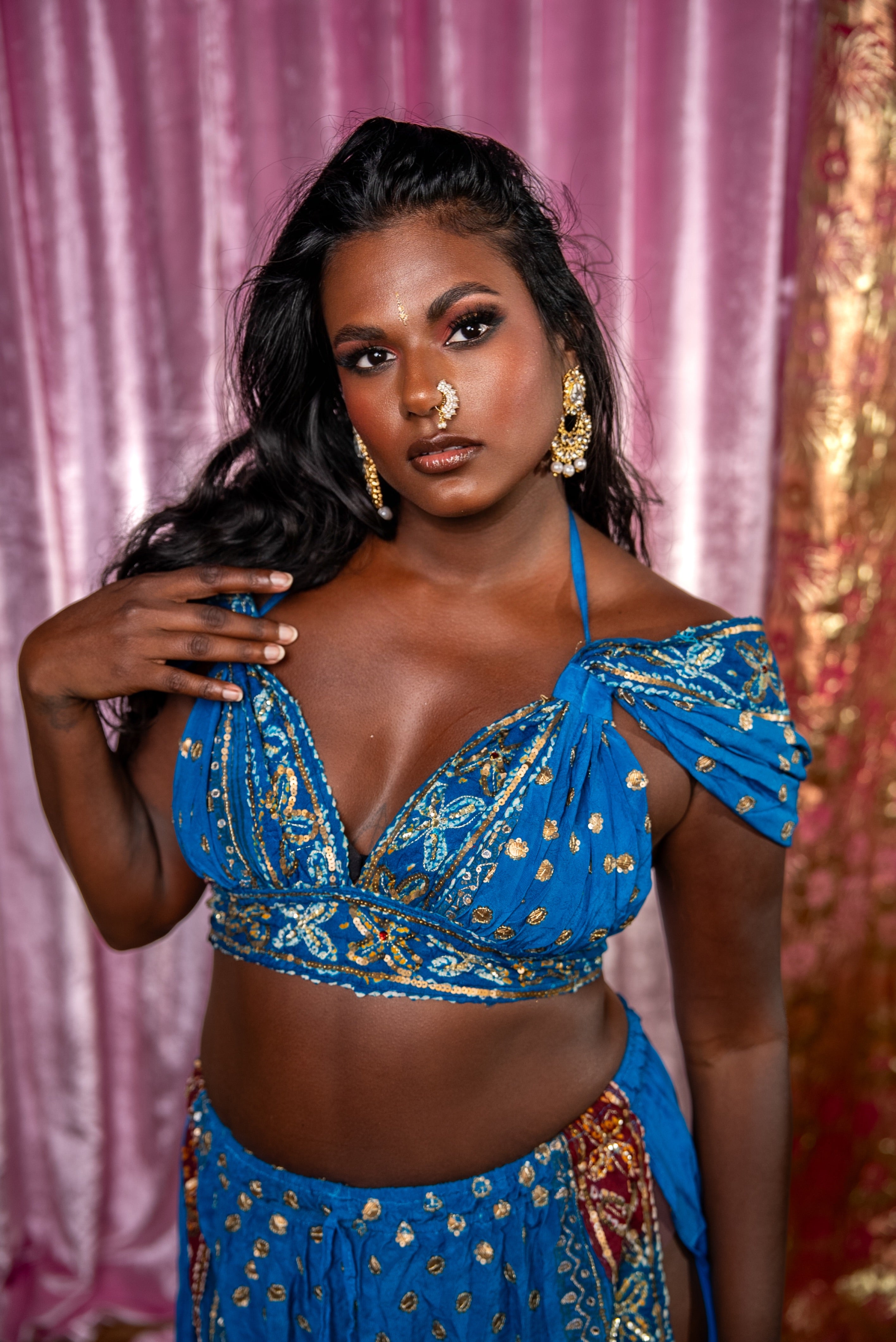 Bandhani Royalty Jasmine Set