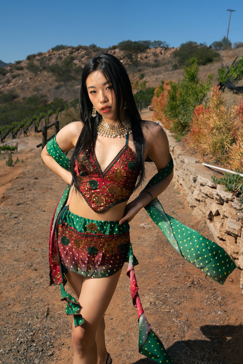 Royal Rose Dream Mini Skirt Set