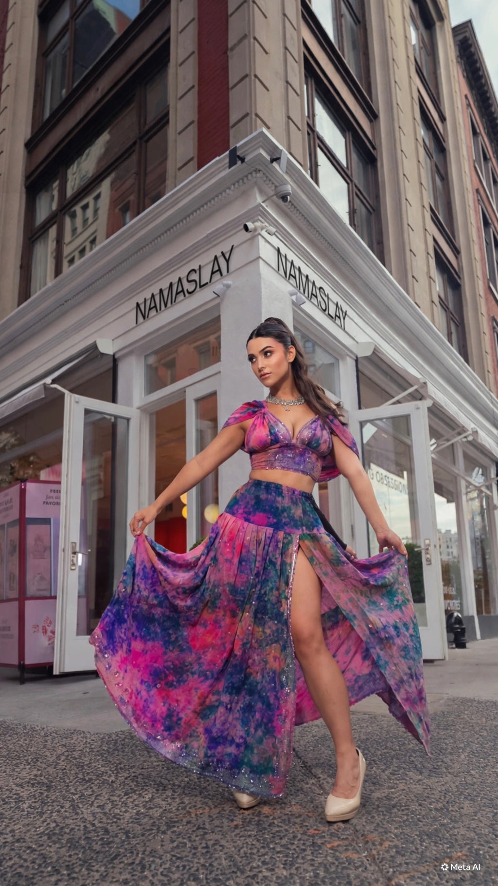Violet Moonflower Goddess Set