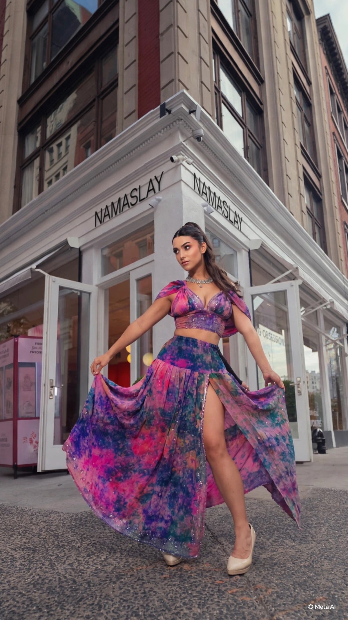 Violet Moonflower Goddess Set