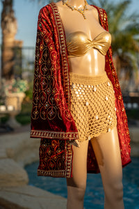 Ruby Excellence Velvet Kimono