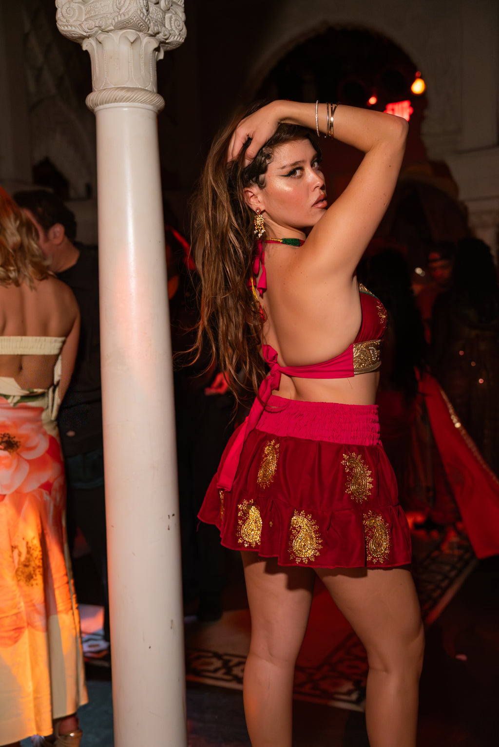 Golden Ruby Mini Gehr Skirt Set
