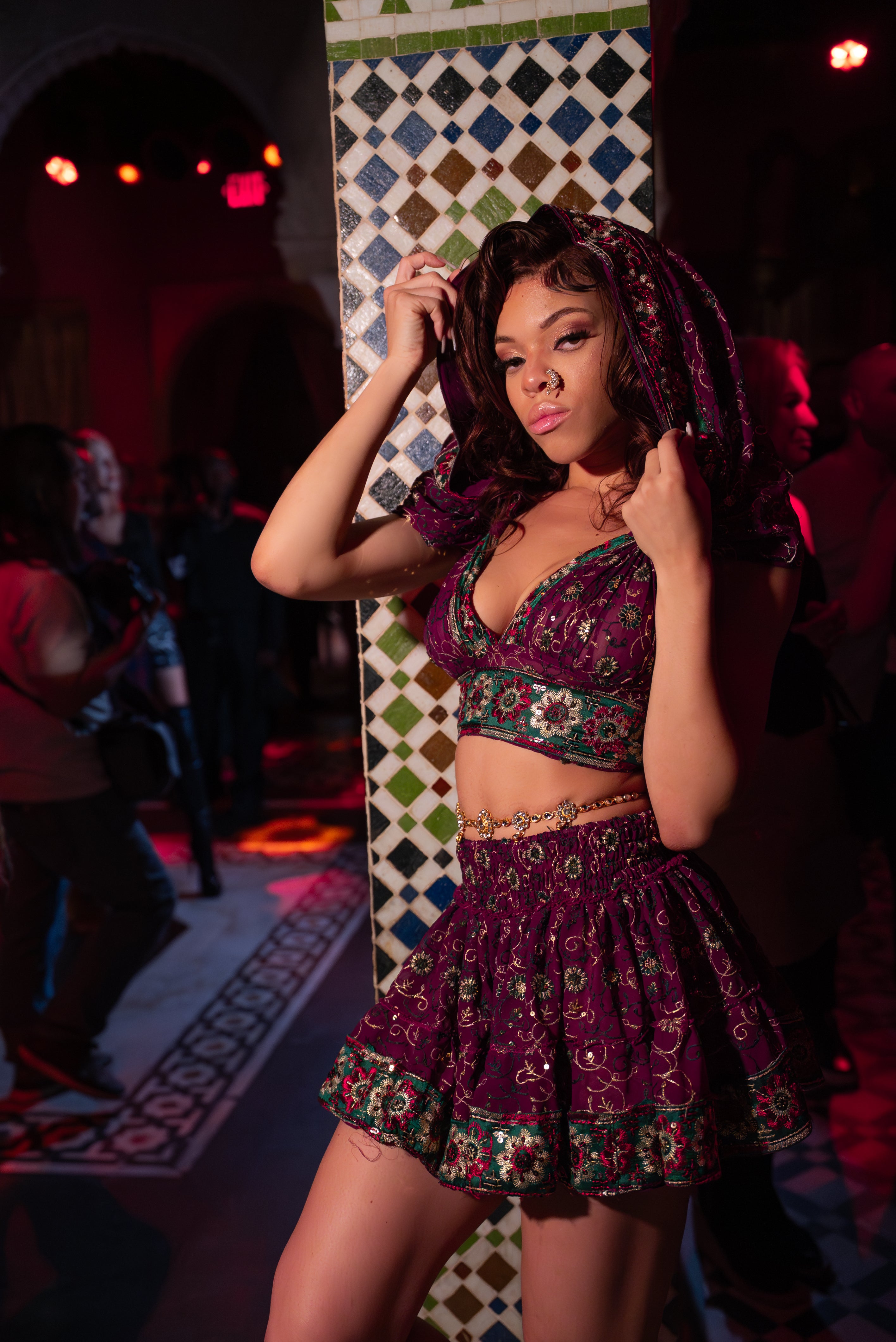Cosmic Garden Mini Gehr Skirt Set