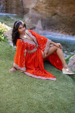 Load image into Gallery viewer, Fire Diamonds Anarkali Jacket Dress

