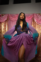 Load image into Gallery viewer, Lavender Dreams Anarkali Kimono Dress

