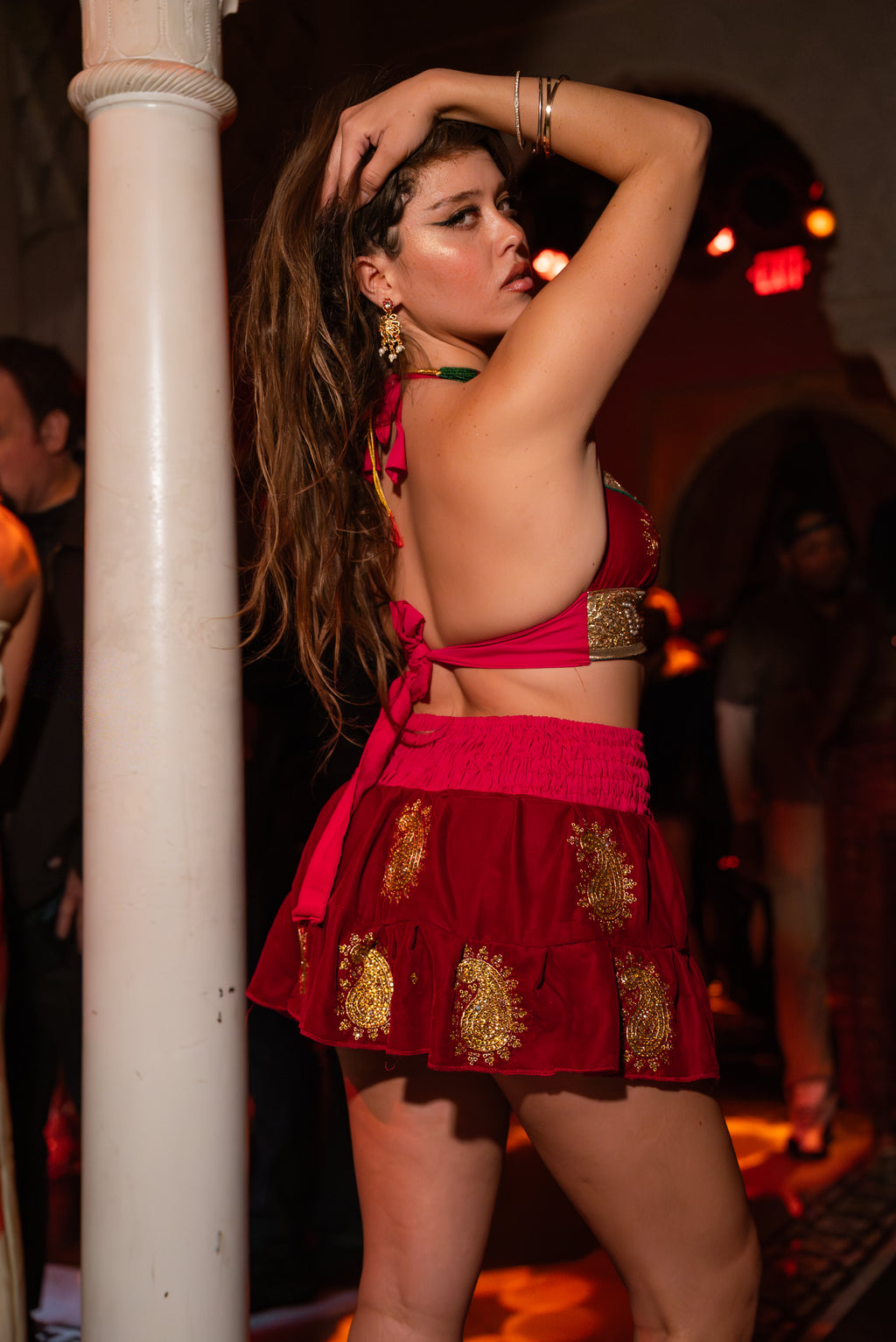 Golden Ruby Mini Gehr Skirt Set