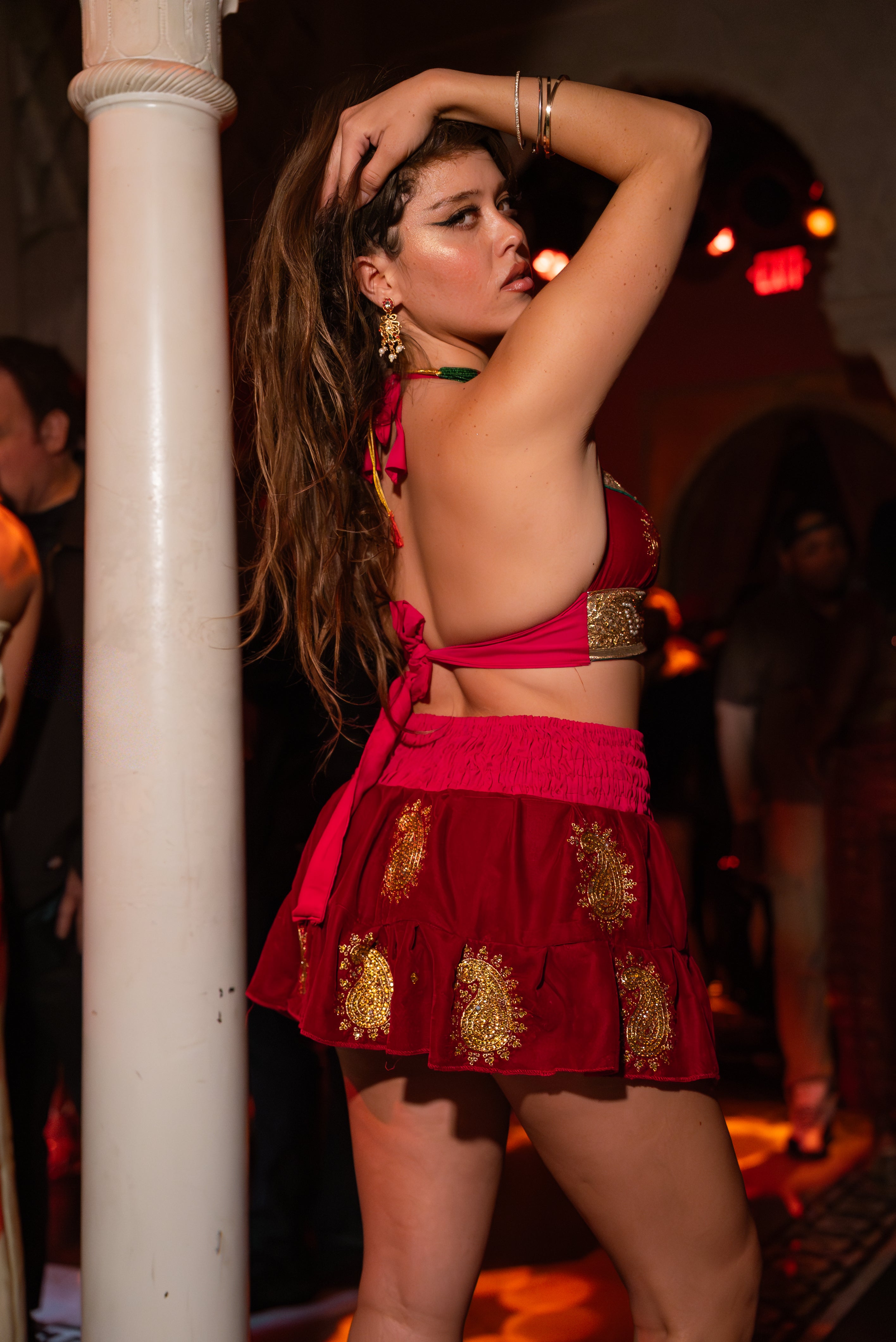 Golden Ruby Mini Gehr Skirt Set