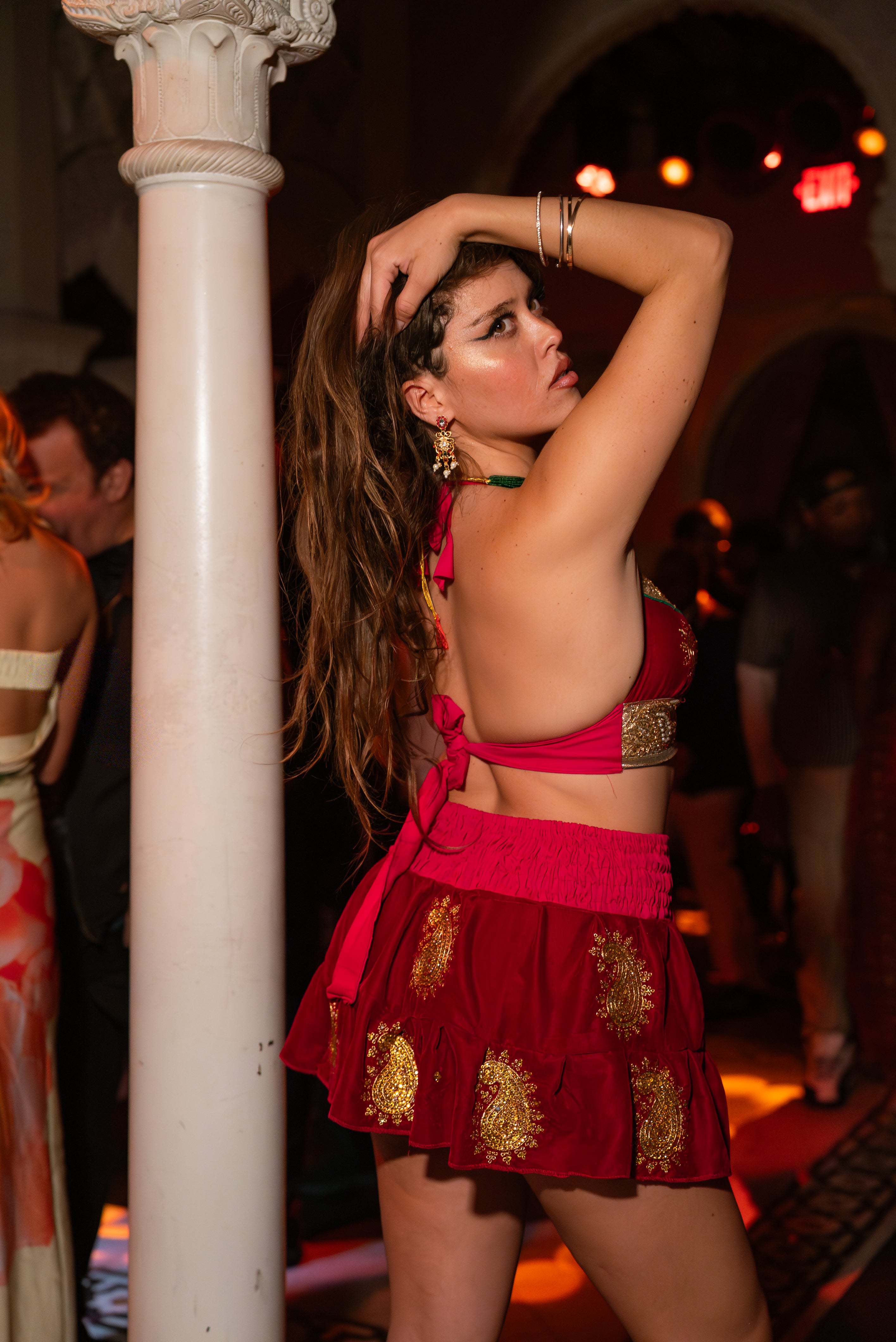 Golden Ruby Mini Gehr Skirt Set