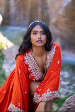 Load image into Gallery viewer, Fire Diamonds Anarkali Jacket Dress
