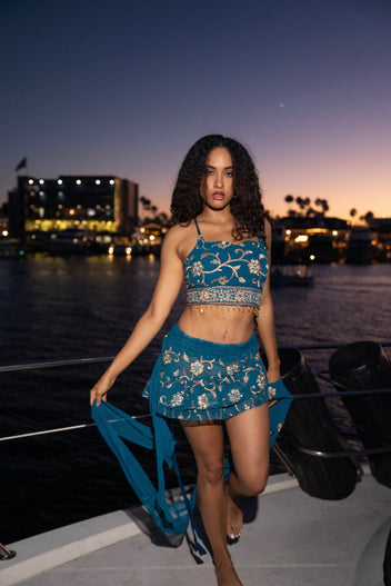 Blue Lotus Shakti Mini Skirt Set