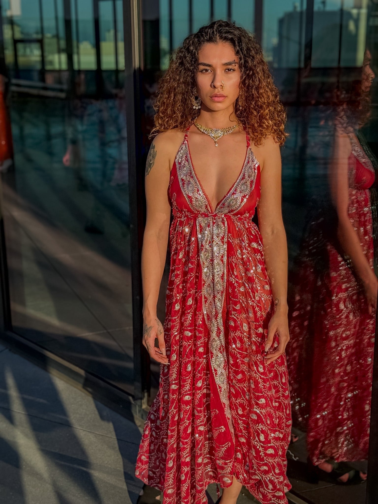 Diamond Love Feather Magic Dress