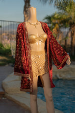Load image into Gallery viewer, Ruby Excellence Velvet Kimono
