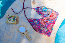 Load image into Gallery viewer, Cosmic Wildflower Halter top
