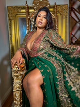Load image into Gallery viewer, Emerald Divinity Anarkali Jacket Dress
