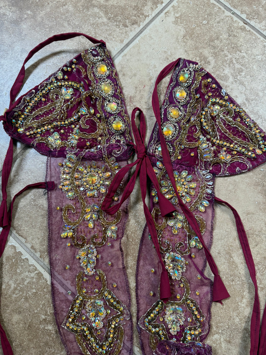 Jewel pink pixie top