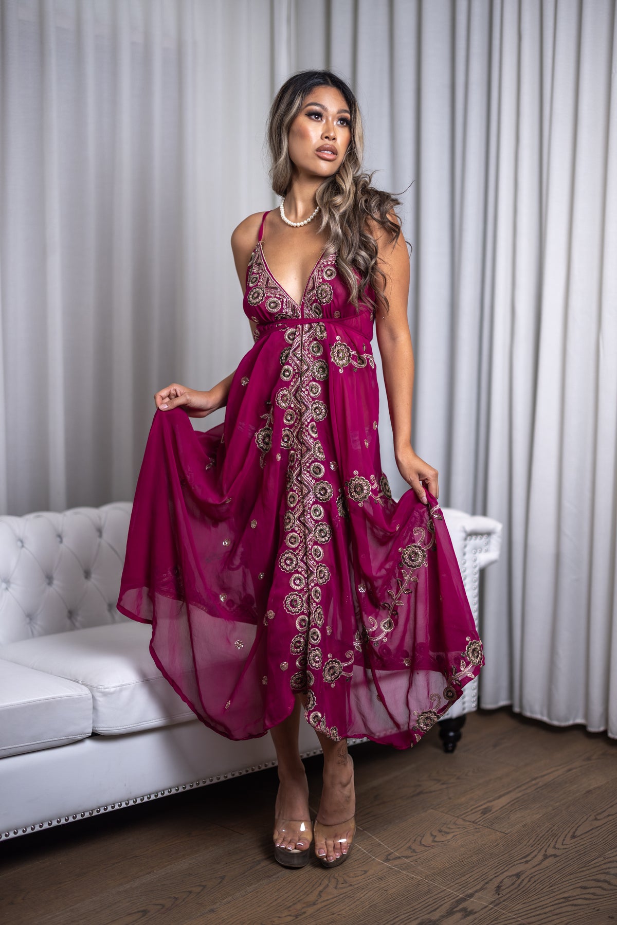 Violet Jewel Magic Dress