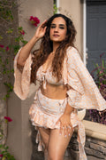 white lotus wrap top