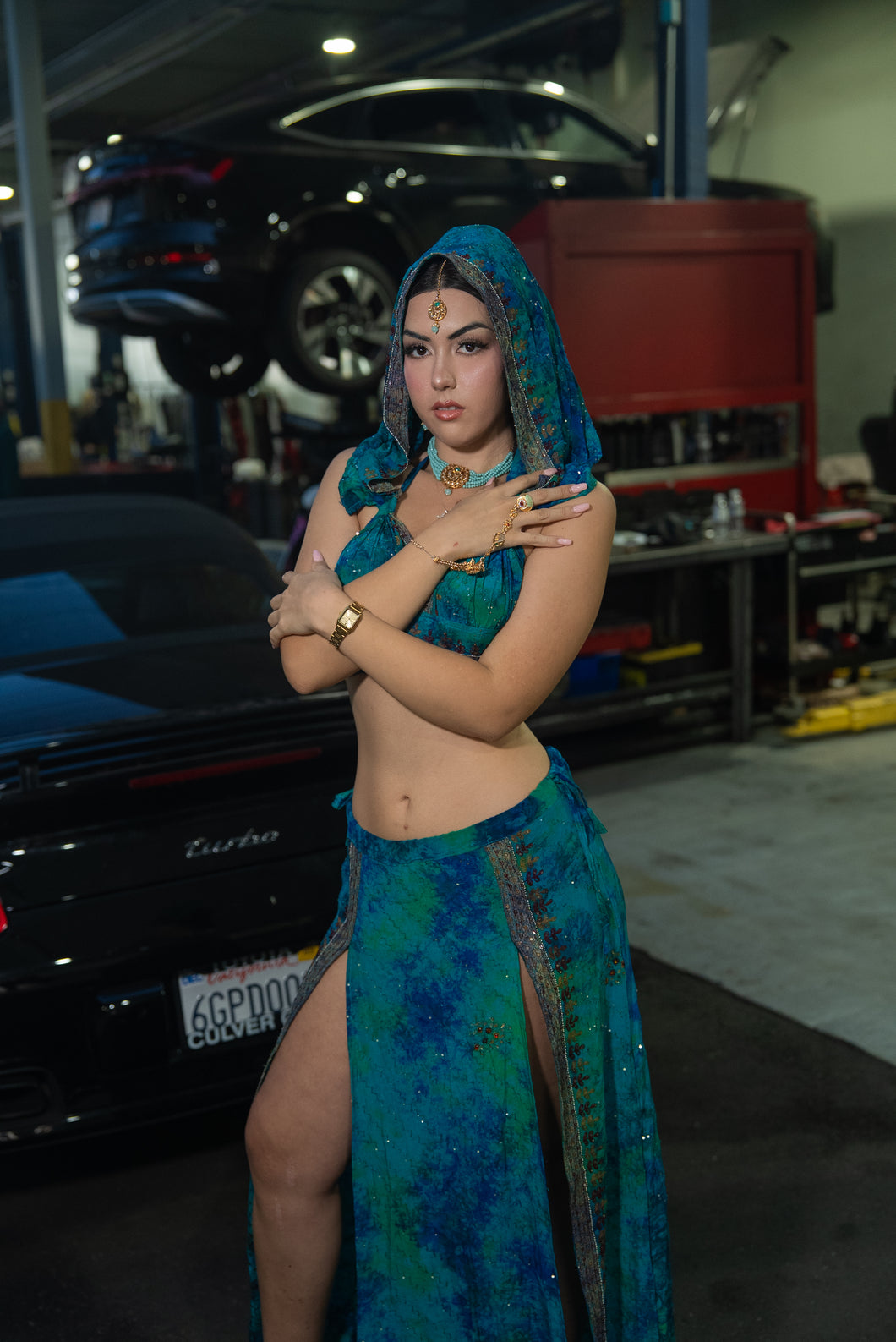 Turquoise Watercolor Goddess Set