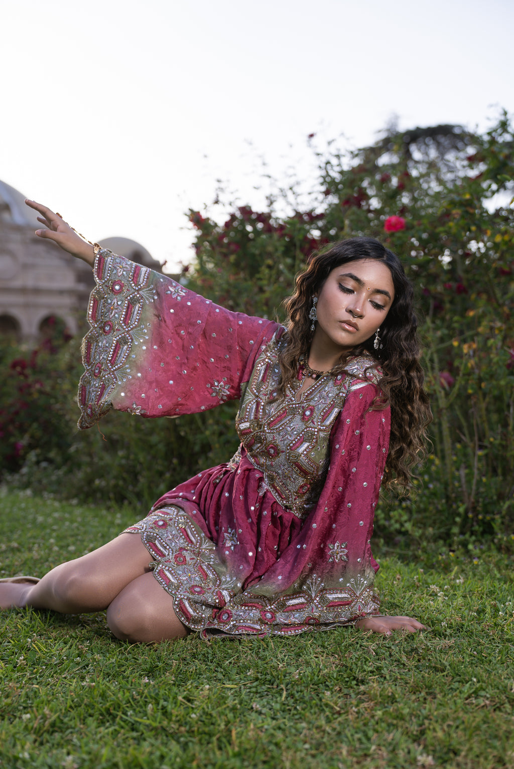 Rose Kulfi Babydoll Dress