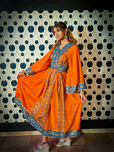 Divine Sun Goddess Anarkali Jacket Dress