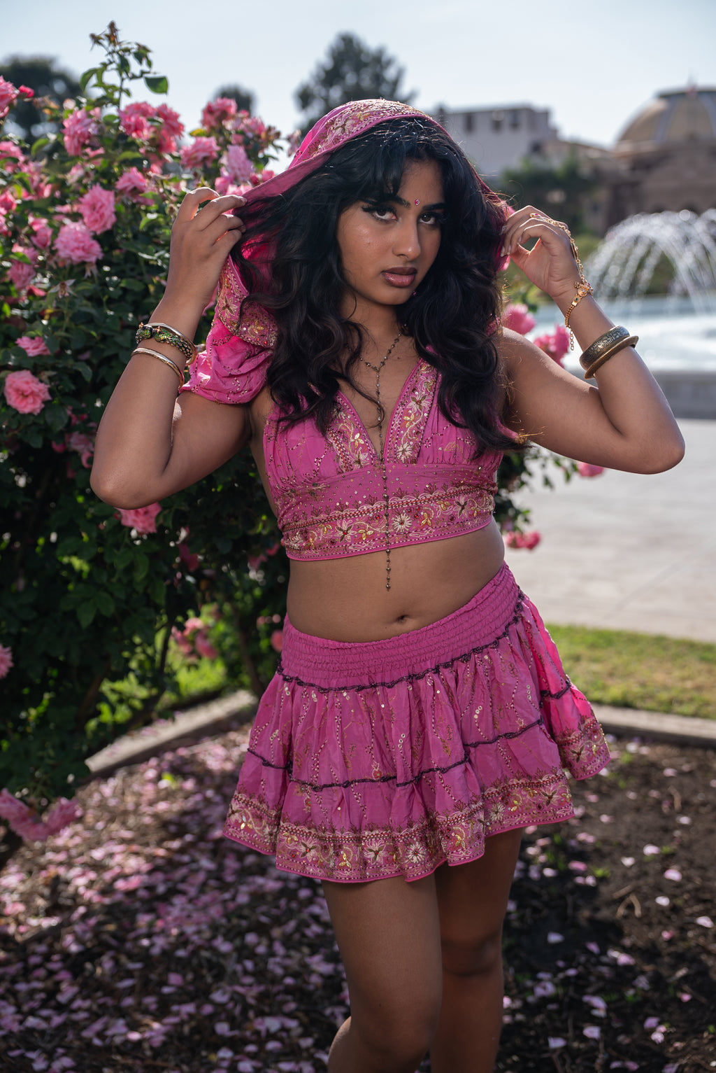 Bohemian Aurora Mini Gehr Skirt Set