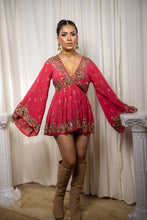 Load image into Gallery viewer, Roxy Rose Mini Babydoll Dress
