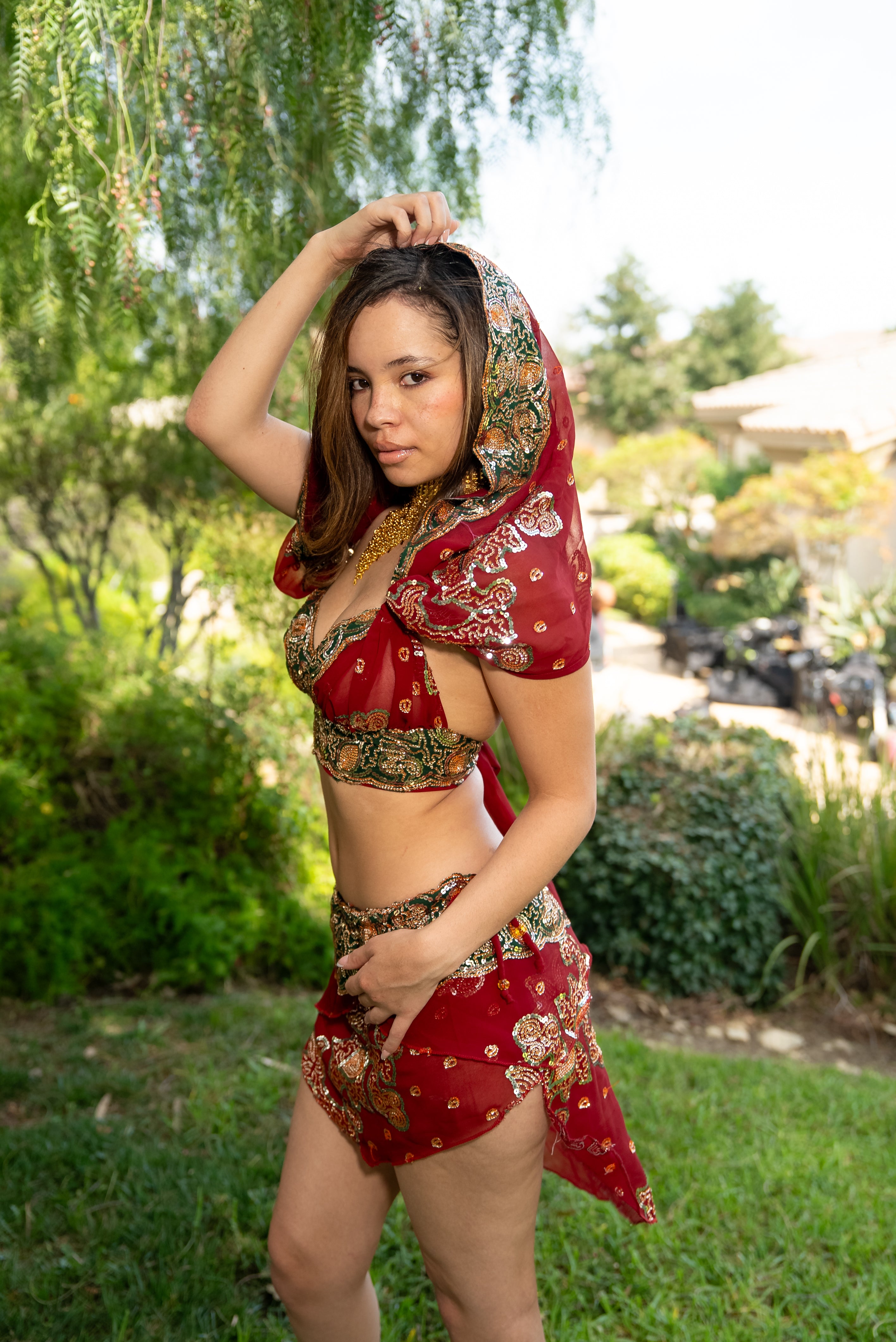 Midnight maroon fairy set