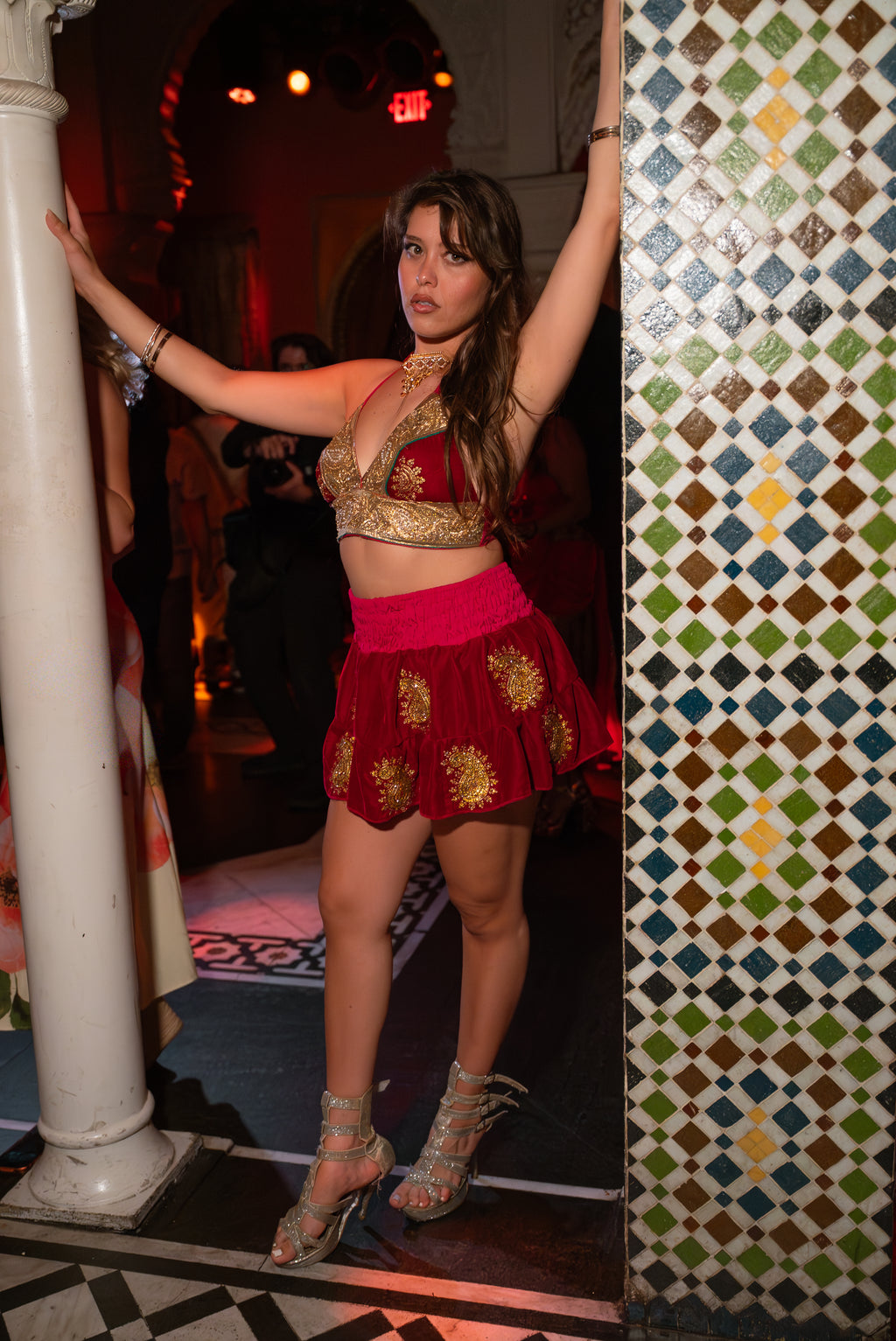 Golden Ruby Mini Gehr Skirt Set