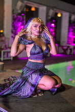 Load image into Gallery viewer, Purple Kaleidoscope Bollywood Set

