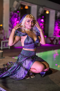 Purple Kaleidoscope Bollywood Set
