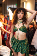 Emerald goddess butterfly set