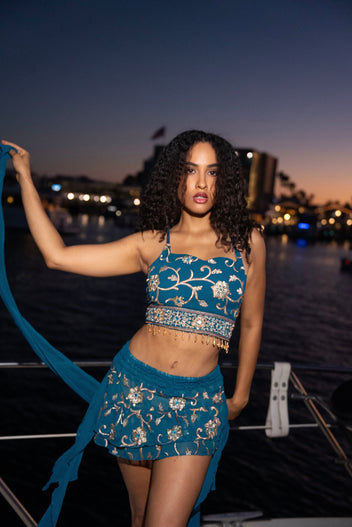 Blue Lotus Shakti Mini Skirt Set