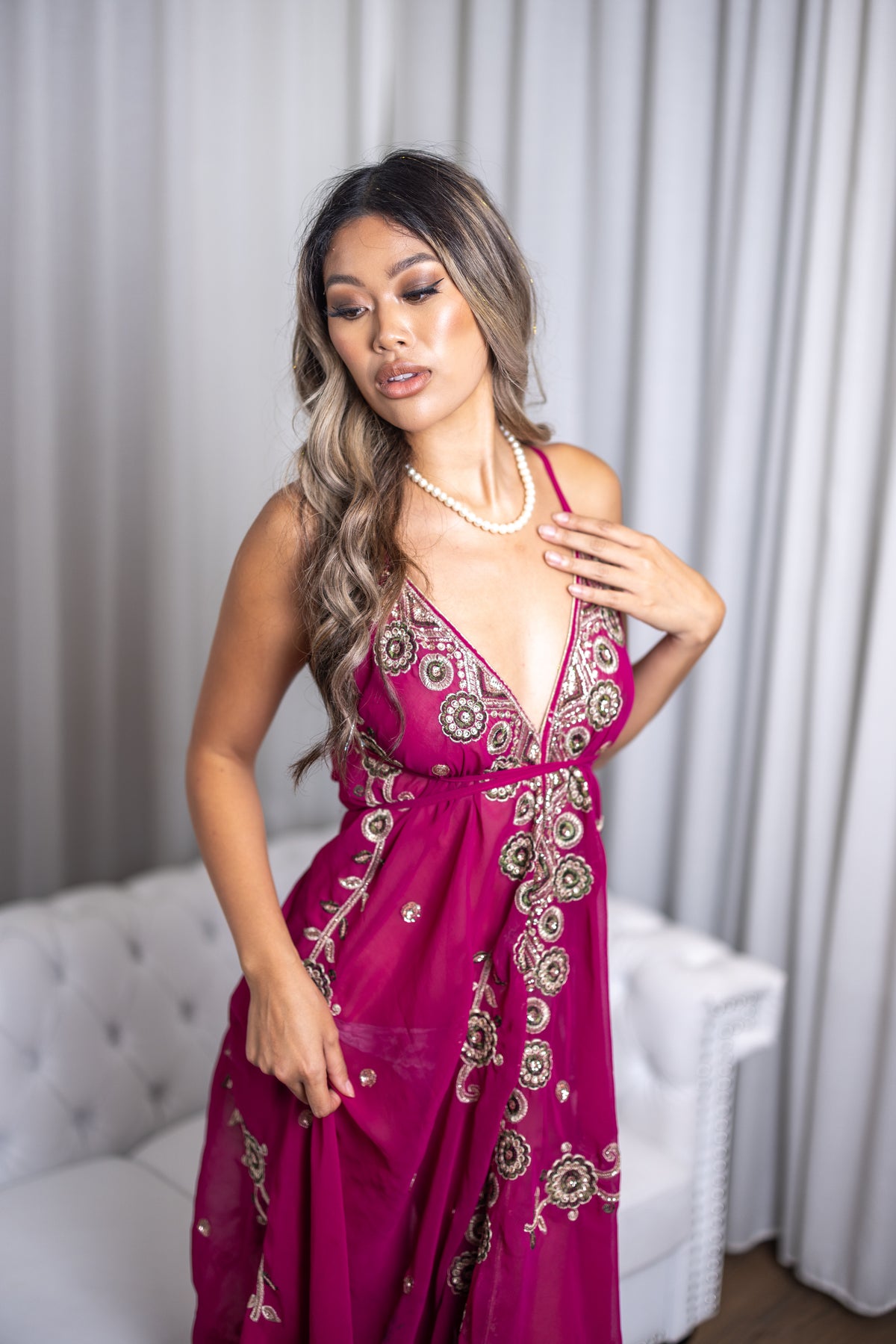 Violet Jewel Magic Dress