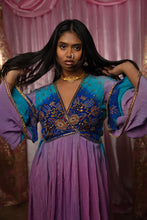Load image into Gallery viewer, Lavender Dreams Anarkali Kimono Dress
