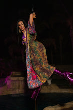 Load image into Gallery viewer, Purple garden Hoodie Kimono
