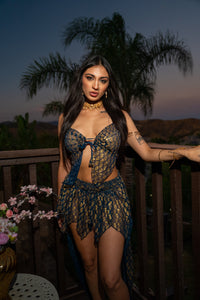 Golden moonlight butterfly set