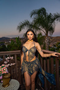Golden moonlight butterfly set