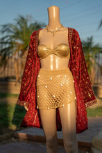 Load image into Gallery viewer, Ruby Excellence Velvet Kimono
