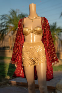 Ruby Excellence Velvet Kimono
