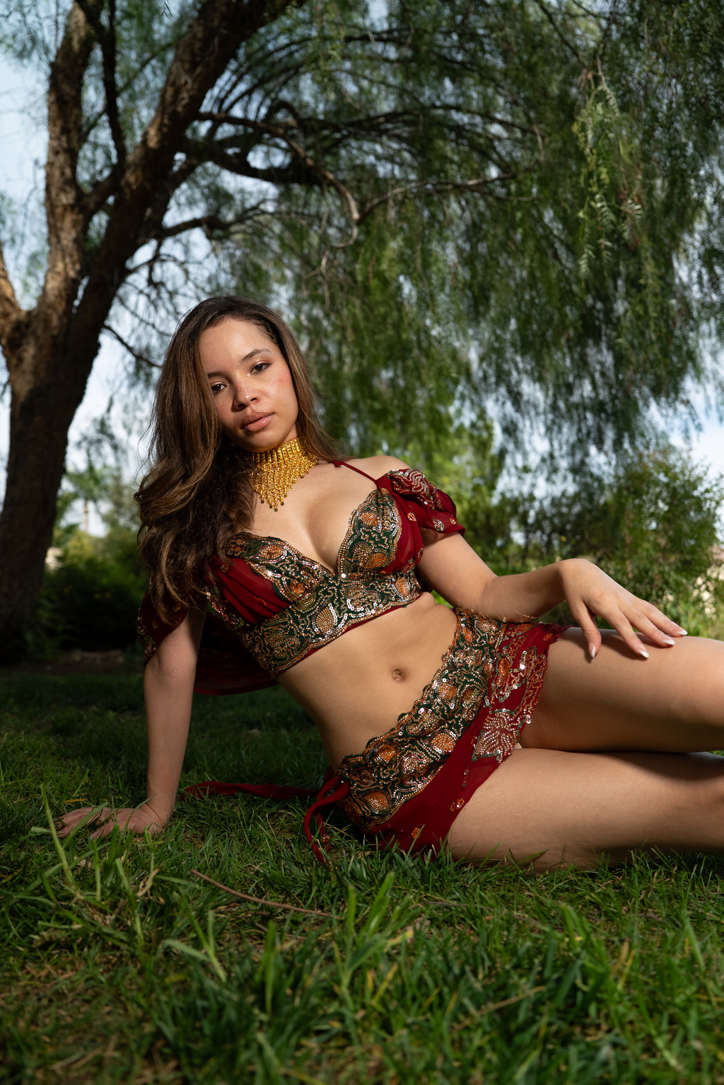 Midnight maroon fairy set