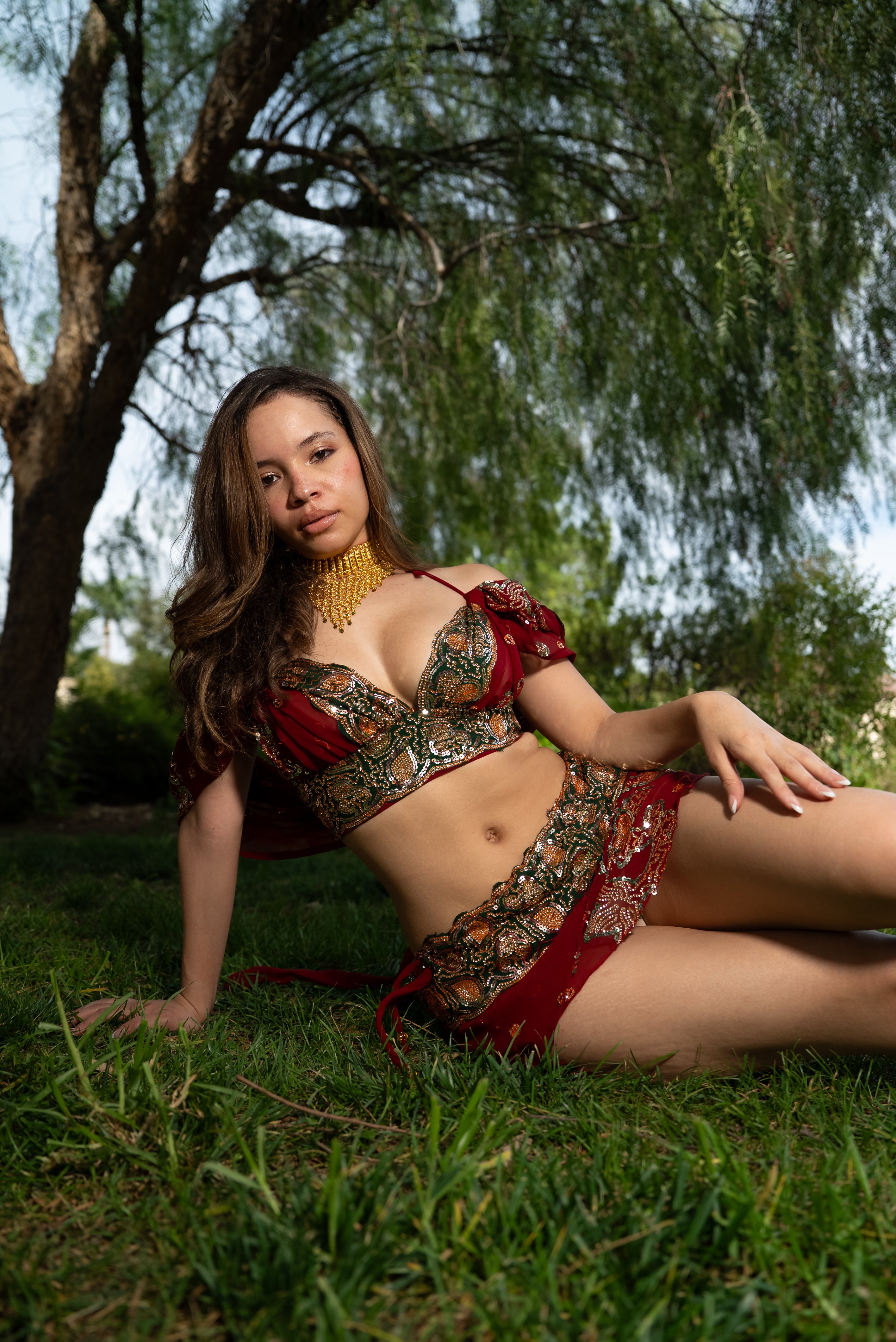 Midnight maroon fairy set