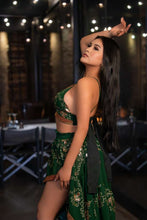 Load image into Gallery viewer, Emerald Gold Bollywood Set
