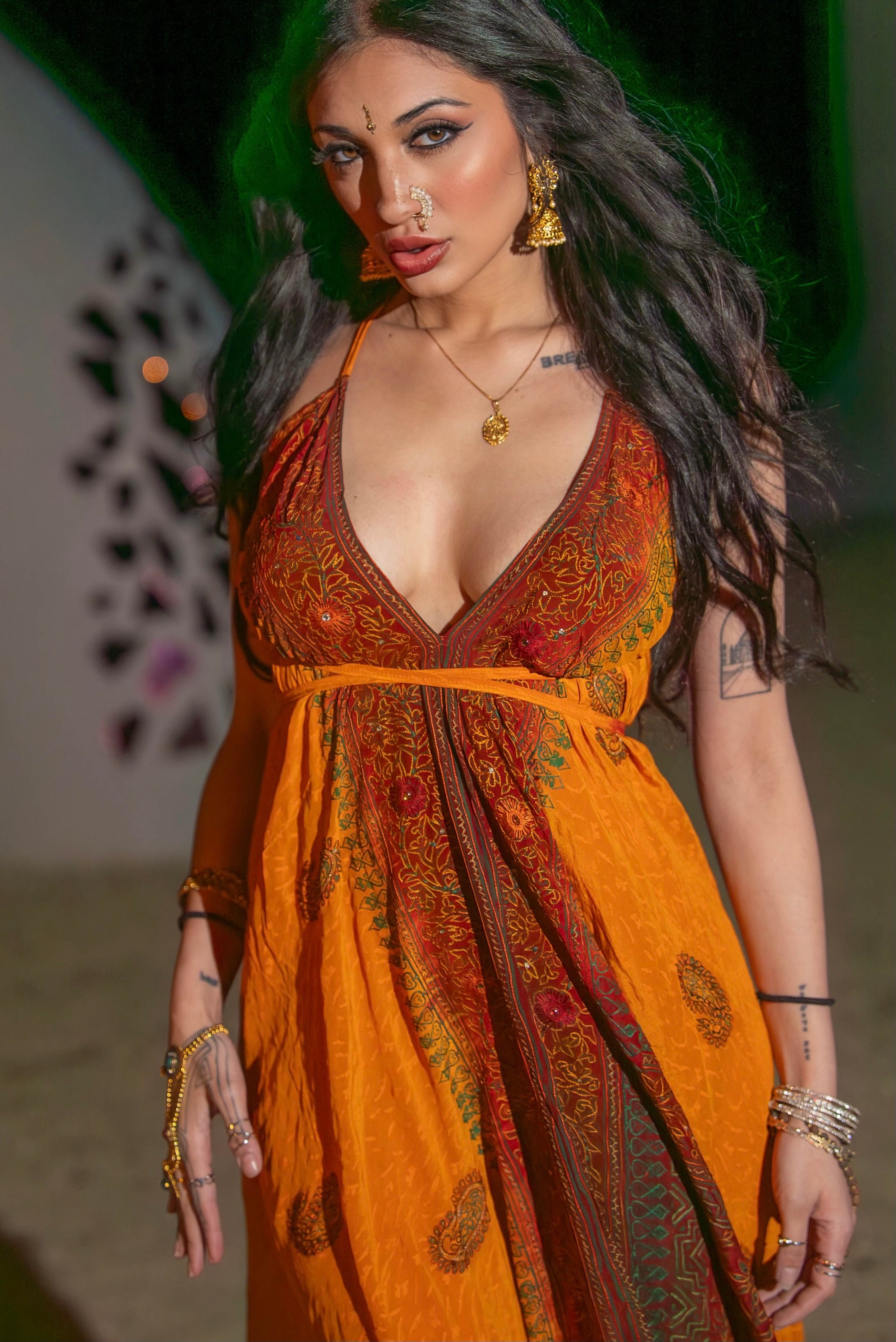 Bohemian Tie Dye Fire Magic Dress