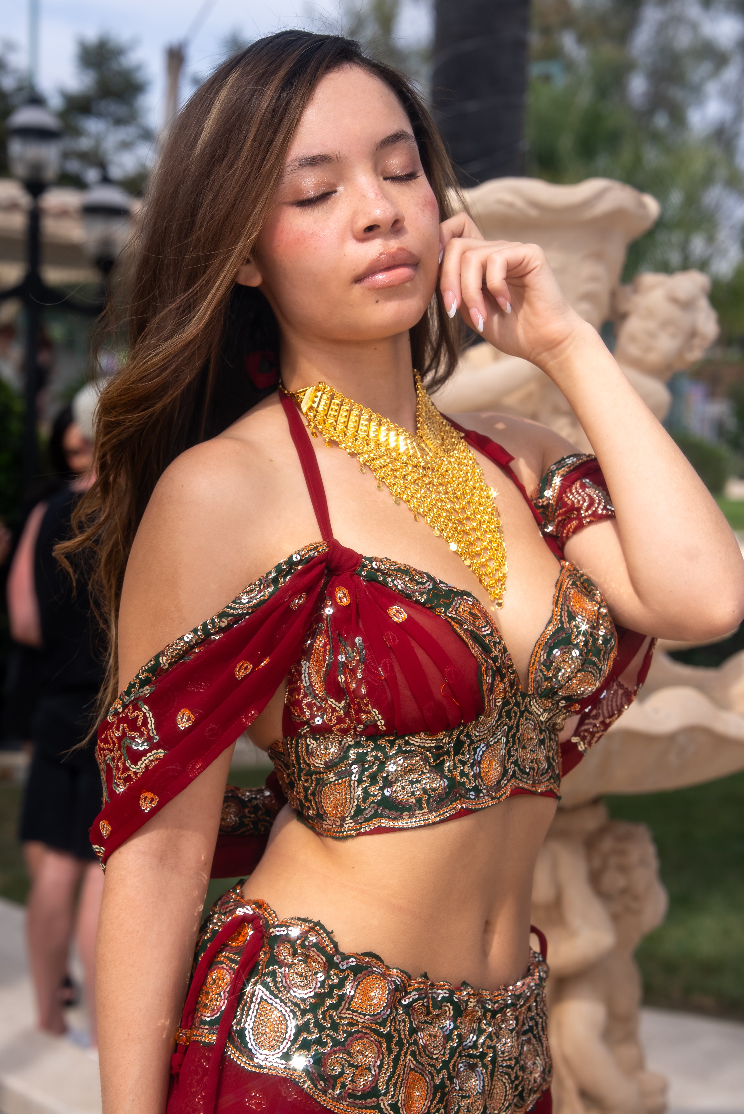 Midnight maroon fairy set
