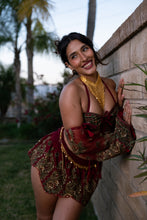 Load image into Gallery viewer, Rani lotus mini skirt set
