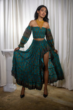 Load image into Gallery viewer, Bohemian Turquoise Bollywood Set
