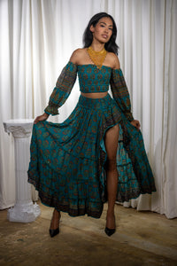 Bohemian Turquoise Bollywood Set